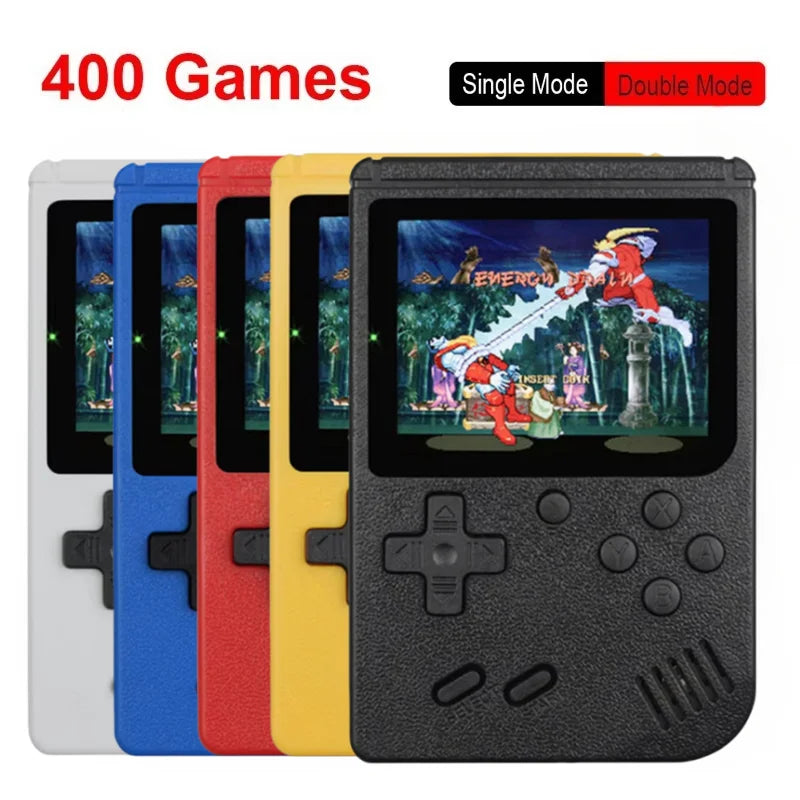 400 Oyunlu taşınabilir Retro Video konsolu 3.0 inç renkli LCD ekran oyunları